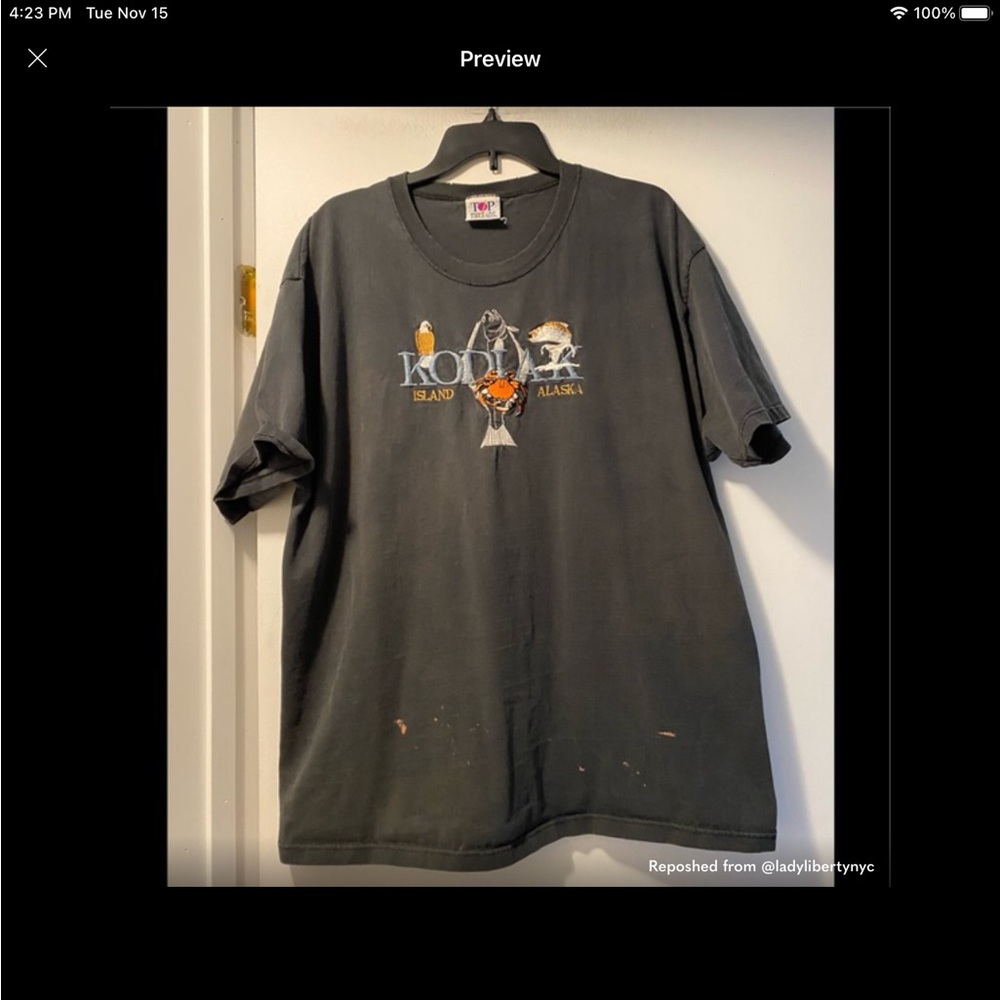 ☀️Kodak Island Alaska tee XL distressed